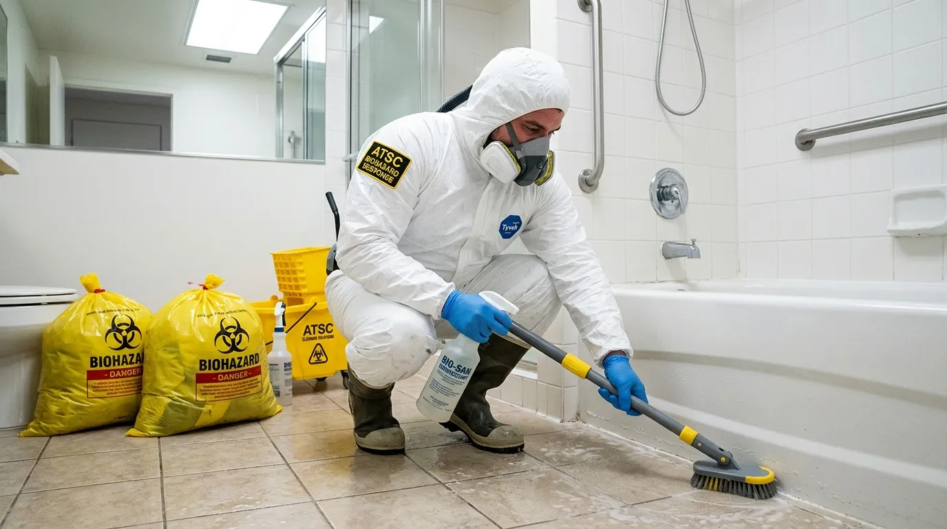 Decontamination equipment deployed for Blood Cleanup in Manhattan Beach